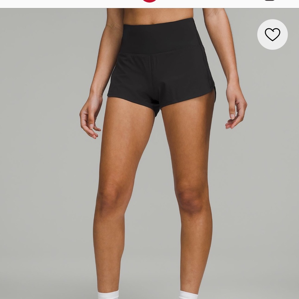 Womens lululemon speedup high rise shorts